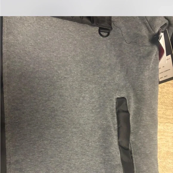 Men’s plus size Gray and Black Brooklyn Laundry Hooded Jacket - Picture 3 of 9